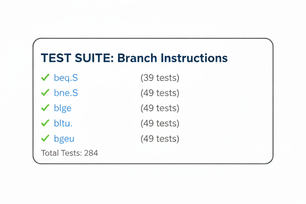 RISC-V Branch Test Architecture